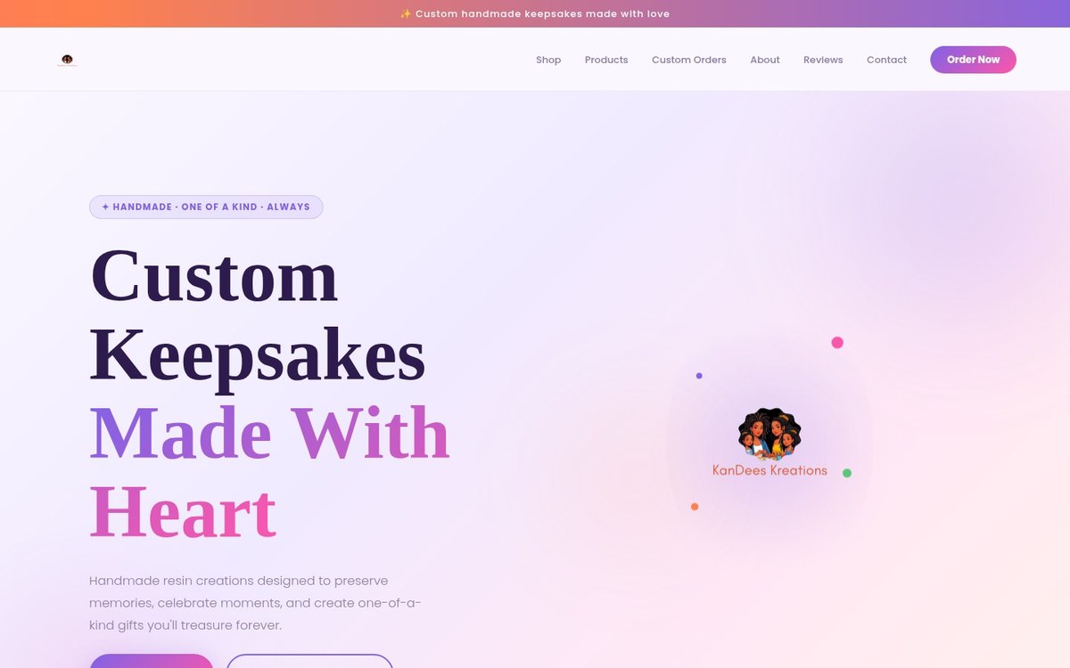 KanDees Kreations website