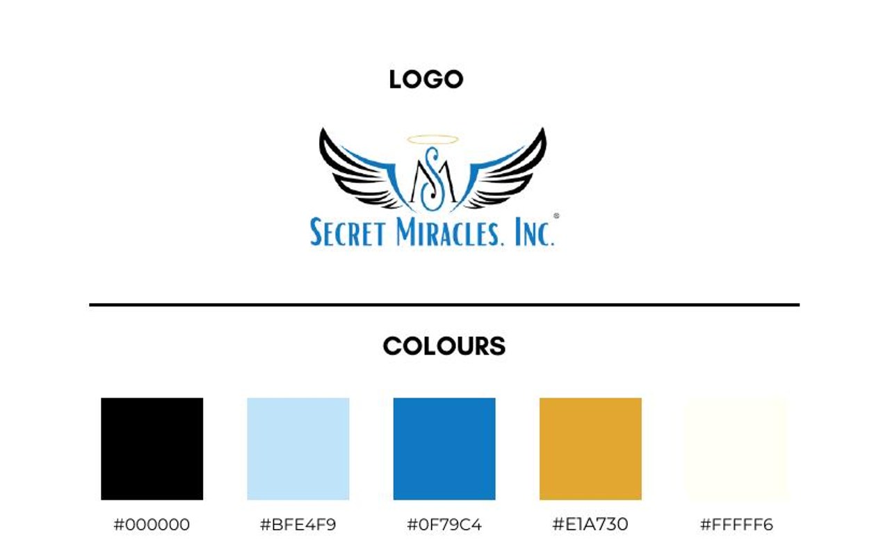 Secret Miracles brand guidelines